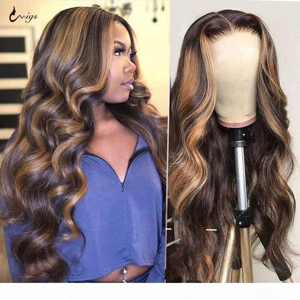 

highlight brazilian body wave burgundy 99j lace front wig 1b 27 ombre human hair wig 180 density remy wigs, Black;brown
