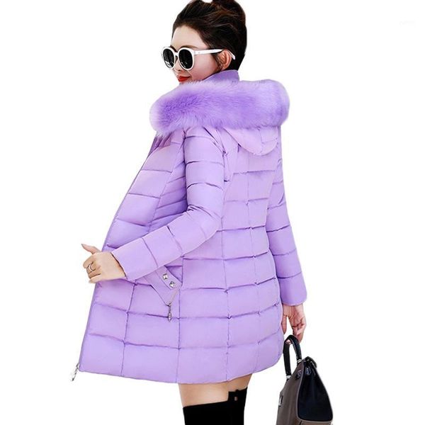 

women winter jackets coats 2019 new down cotton hooded parkas feminina warm outwear faux fur collar plus size 3xl long coats1, Tan;black