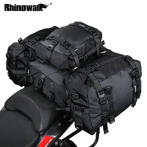 

rhinowalk motorcycle motocross rear seat bag 10l 20l 30l waterproof luggage pack multi-function 4 in 1 bumper modification bale