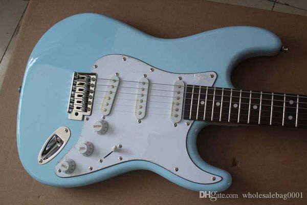 

new 6 string fd electric guitar sky blue fingerboard maple guitar