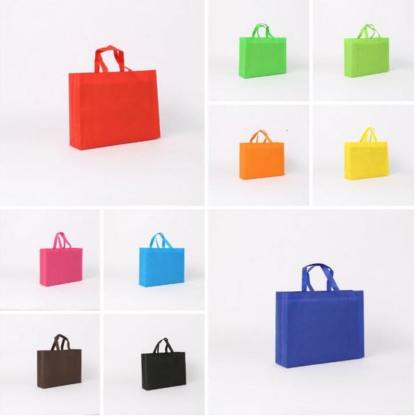

colorful non-woven fabric foldable reusable eco-friendly folding bag shopping new ladies storage bags2xwh