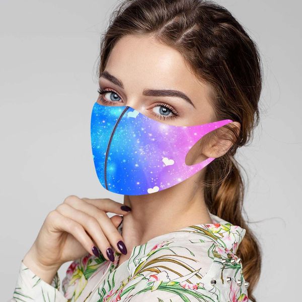 

fabric face mask reusable washable face masks fashion starry sky print mask dust-proof filter mouth cover masks masque wmtswz