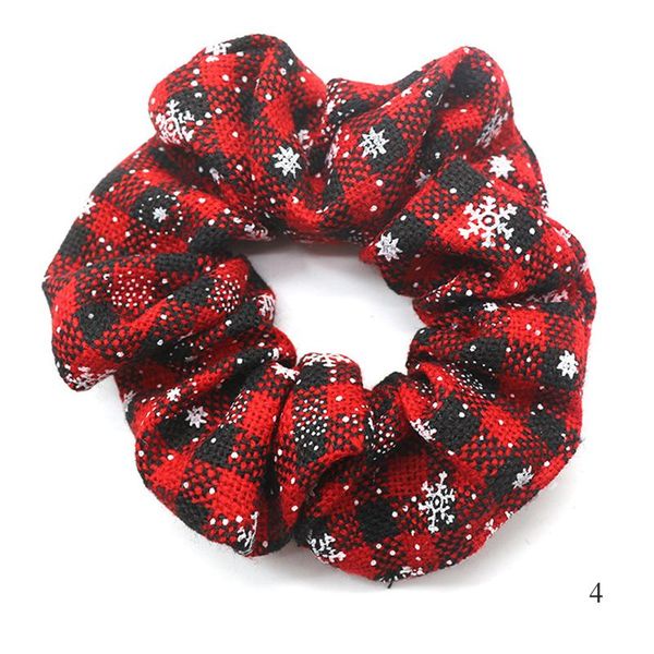 

2021 new year christmas hair scrunchies elastic handmade headbands hair ropes ponytail holder headwear ornament hair accessories q bbyafd