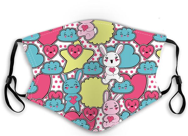 

factoryfactoykids fashion face rainbow car meow children's cartoon pm2.5 dustproof smog mask earhook washable baby masks 10 nd0by