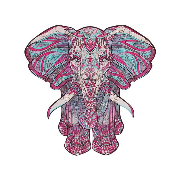 

unique wooden jigsaw puzzles mysterious elephant puzzle gift for adults kids educational puzzle fabulous interactive games toy