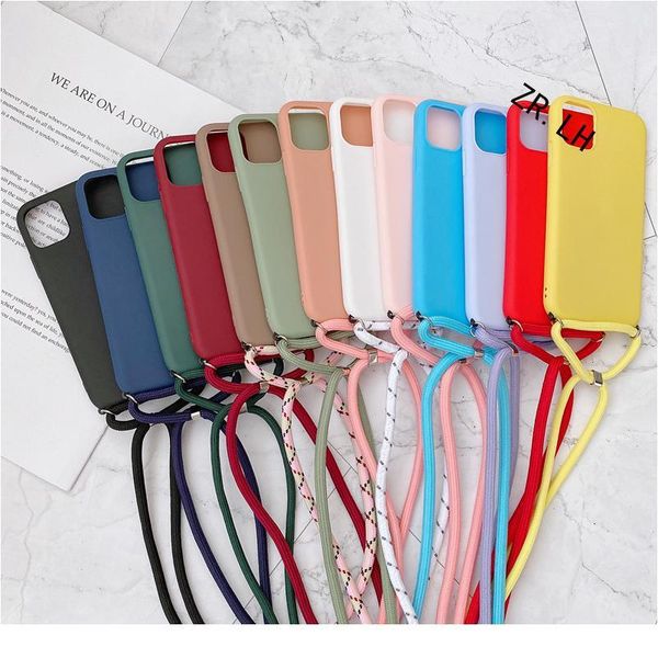 

strap cord chain necklace lanyard mobile phone case for iphone 12 11 pro xs max 7 8plus xr x jllnmc