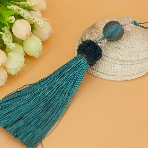 

wholesale 6pcs lot 12cm tassel with hanging rope silk sewing tassels trim decorative key tassel for curtains home decoration h jllabl