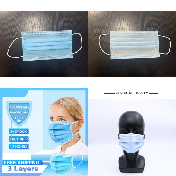 

mask mouth masks anti dust disposable face mask filter 3-laye anti-dust meltblown cloth 3-ply non-woven masks cnxqa8