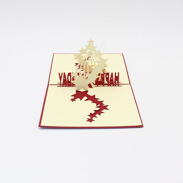 

3d pop up gift greeting blessing handmade paper silhoue creative happy birhtday christmas cards utletxr7n