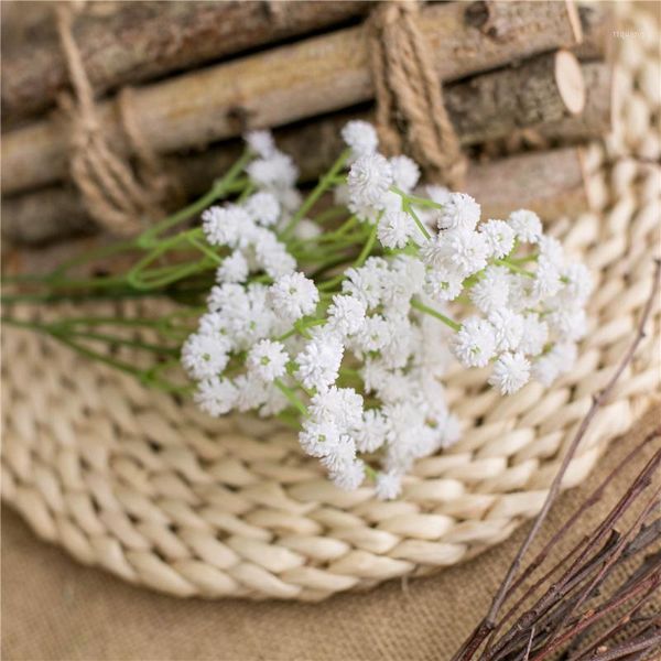 

1pcs 135 mini heads fake gypsophila baby breathing artificial flowers diy wedding table and room decor flower arrangement fz3451