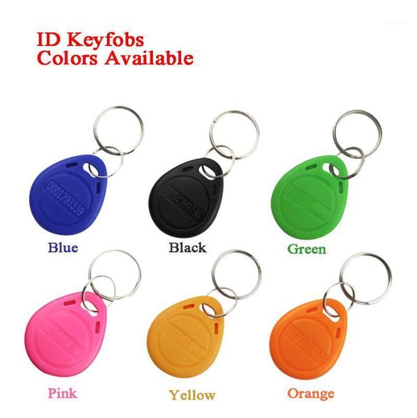 

access control card 100pcs ic keychain keyfobs key tag tk4100 fm1108 125khz 13.56mhz intercom token employee attendance car parking1