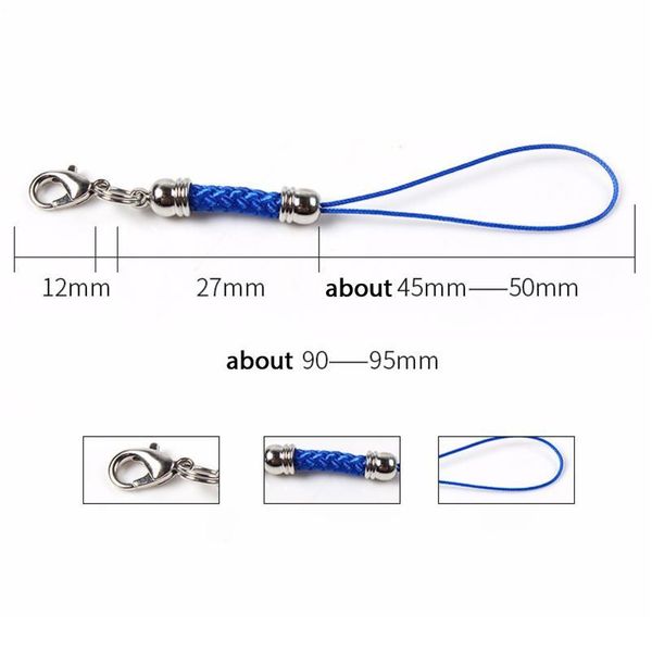 

10pcs/lot lobster clasp jump rings mobile case strap lariat lanyard keychain key ring string charms jewelry findings c jlleun