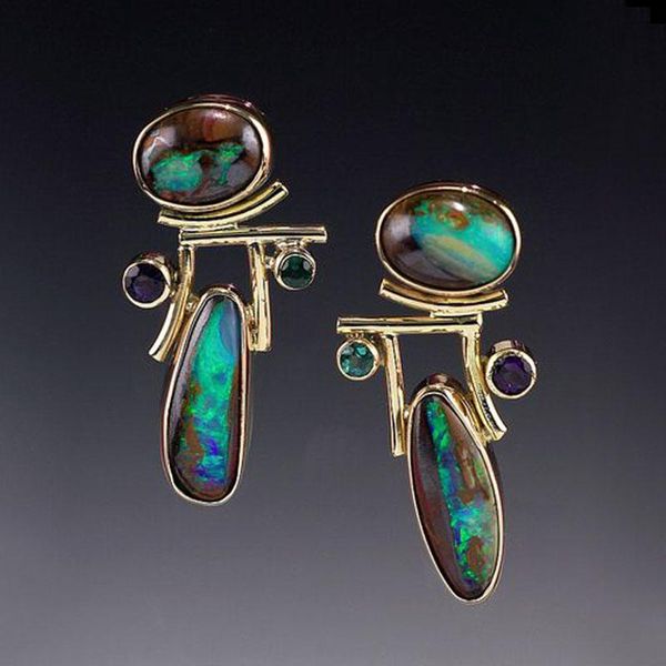 

dangle & chandelier vintage personality music notes earrings resin green wood grain earring for women boho wedding brincos jewelry o3d294, Silver