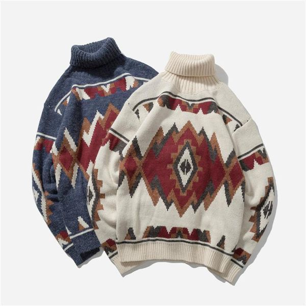 

men's sweaters men's sweater autumn fashion print argyle knitted casual loose vintage pullover men christmas sweater1, White;black