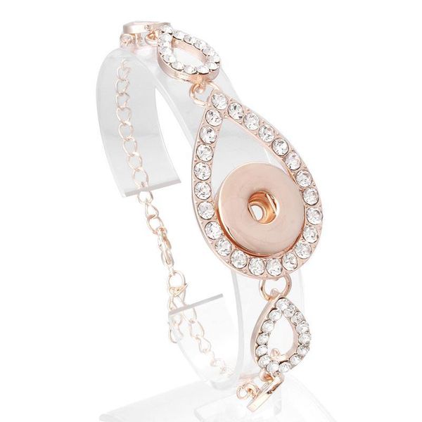 

new snap jewelry bracelets metal snap button bracelet fit 20mm 18mm snap buttons jewelry lobster-clow bracelet f bbyinb, Golden;silver