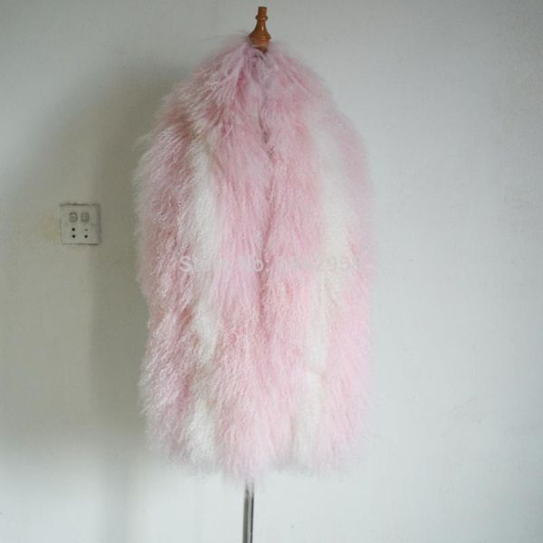 

scarves china sj663 light pink color beautiful women sheep wool winter fur neckwear, Blue;gray