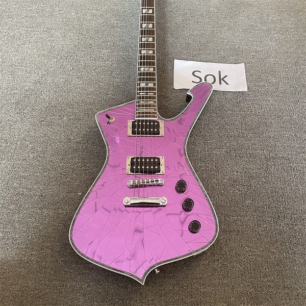 

electric guitar, cracked mirror, quality guitars guitarra