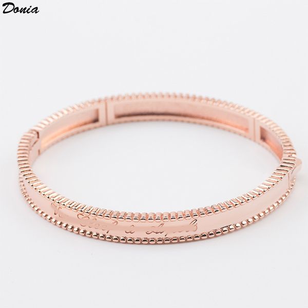 

donia jewelry party european and american fashion caddy series classic small bead micro inlaid zirconia bracelet men's bracelet birthda, Black