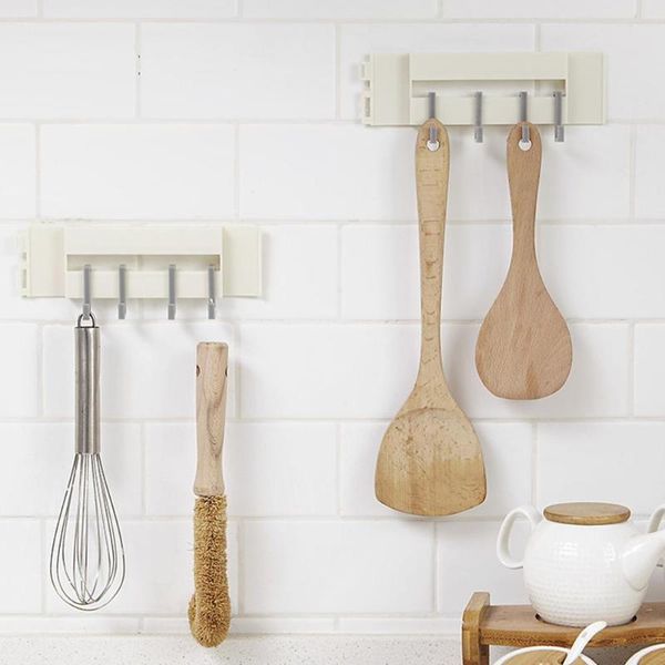 

hooks & rails 2021 non-marking punch-wall-mounted door folding corner hook kitchen bathroom wall storage organization rack #4jy02