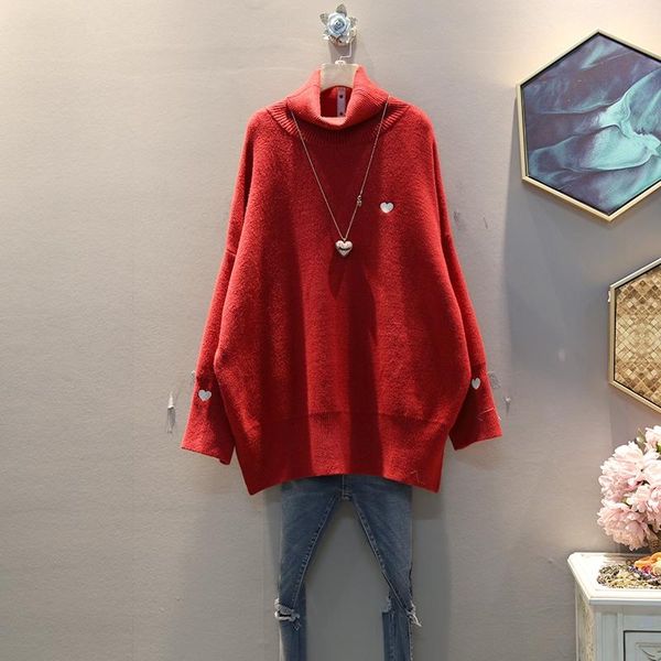 

women's sweaters [ewq] pullover knitted sweater solid slim thick office lady full sleeve turtleneck 2021 spring autumn fashion tu784, White;black