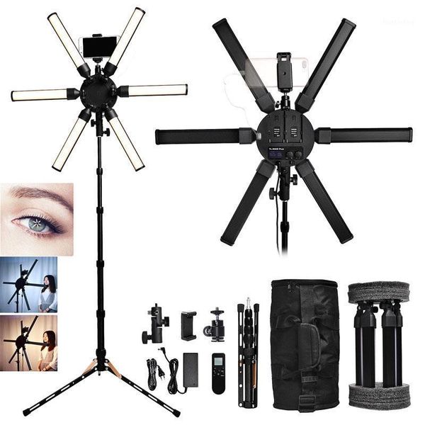 

flash heads mamen selfie ring light led pography lighting studio for youtube live streaming on camera dimmable light1