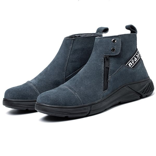 

2022 new work &amp safety boots men steel toe shoes men safety shoes indestructible puncture-proof work sneakers work shoes boots, Red;white