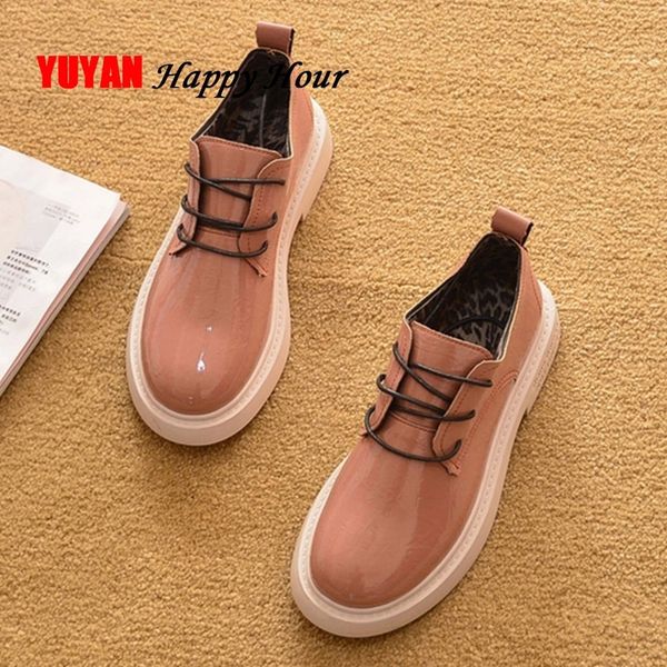 

leather women shoes 2020 spring casual women shoes fashion brand woman footwear a1115 #tv2u, Black