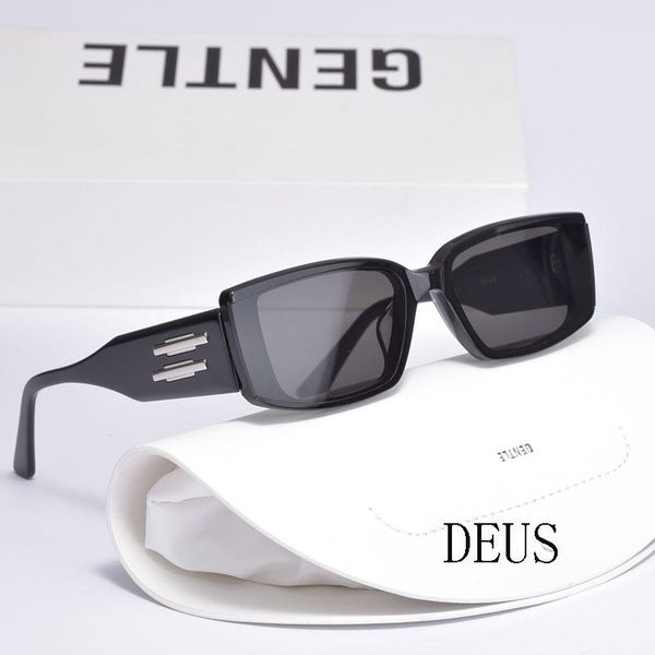 

sunglasses 2021 fashion brand design gentle deu women men rectangular aceate frame uv400 glass with box, White;black