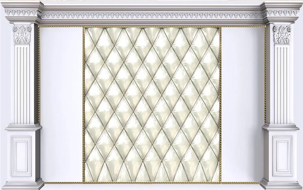 

new european style plaster roman column soft pack background wall 3d stereoscopic wallpaper