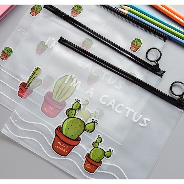 

mohamm transparent frosted cactus folder storage bag korean creative students supplies mohamm transparent designer f jllwrs yeah2010