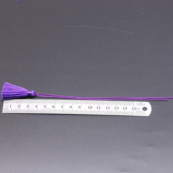 

6pcs short fat rope silk tassels diy pendant jewelry curtain garments decorative accessories fringe trim hand crafts mini tassel h jllucp