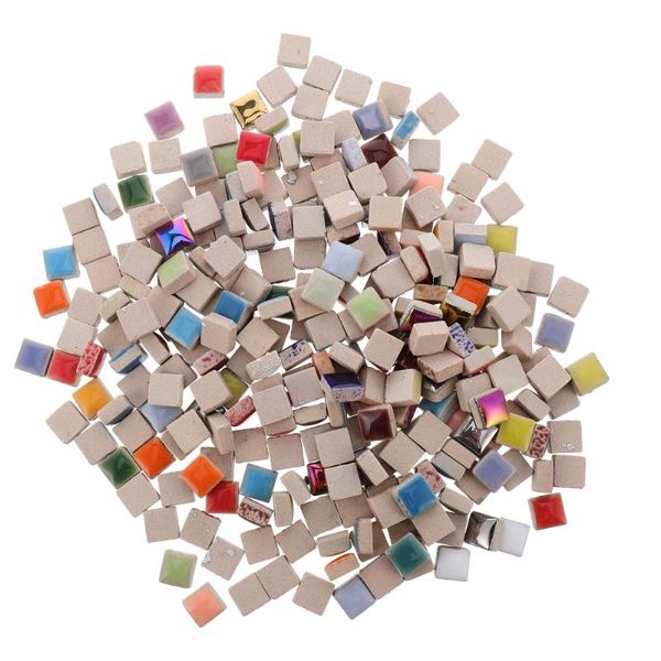 

250g ceramic mosaic chips diy square mosaic tiles arts crafts tiles supplies