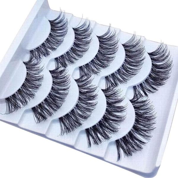 

false eyelashes 5 pairs makeup handmade natural long volume lashes extensions eyelash extension fake lash
