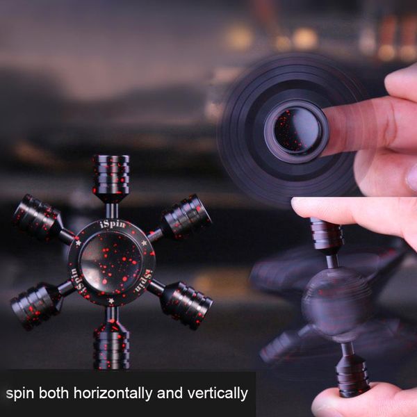 

7 threaing mute good fidget spinner изысканный съемный сплав сплав ручной спиннер 6 размещение разрешенные для страничения для детей h jllhl