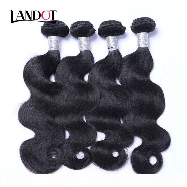 

brazilian virgin hair body wave 100% human hair weave bundles peruvian malaysian indian cambodian mongolian hair extensions natural color, Black