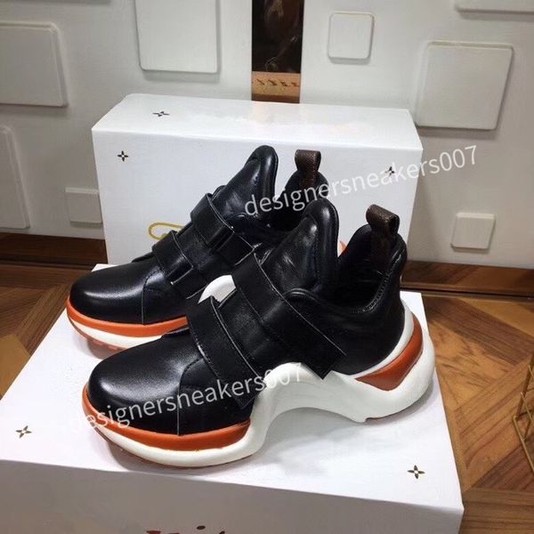 

the arrival casual shoes white black red fashion mens women leather breathable shoes open low sports sneakers jc200909