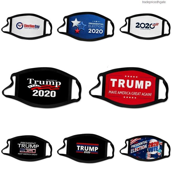 

95% packaging supply factory retail 5 reusable filter layer anti dust face mask designer trump mouth masks #520