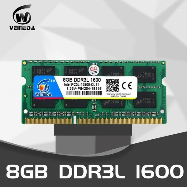 

veineda 8 gb ddr3l computer lapddr3l ddr3 4gb 1600mhz pc3-12800 1.35v so-dimm non-ecc1