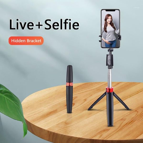 

selfie monopods 3 in 1 wireless bluetooth 4.0 rod hand-held extendable monopod mini phone tripod 360Â° rotate folding stand1