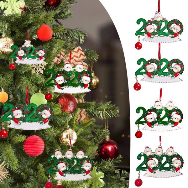 

2020 рождественские украшения рождественская елка орнамент 2020 с рождеством санты санта висит украшения дома персонализированный декор drop