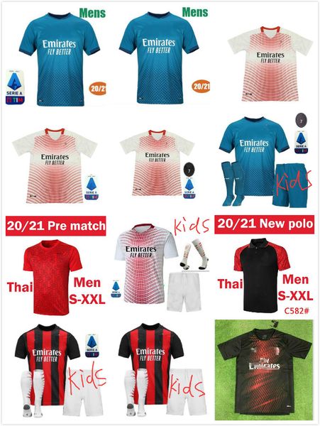 

ibrahimovic theo 20 21 theo #19 soccer jersey 2020 2021 football shirt kids sets thai bennacer rebic romagnoli calhanoglu tonali brahim, Black;yellow