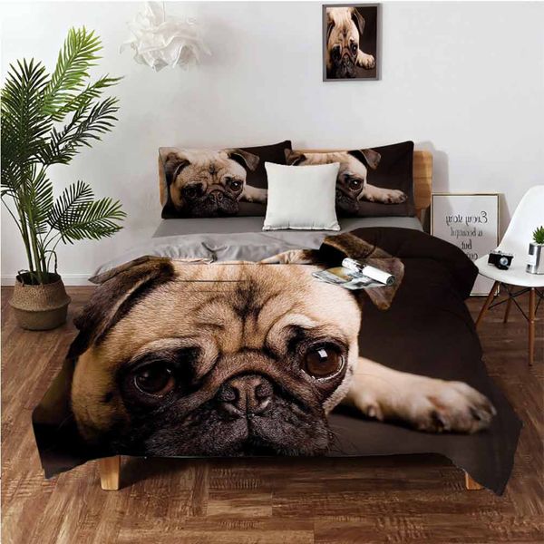 

cute pgraph of a pug with its little paws pure bred dog image animal funcartoon skin friendly three piece set