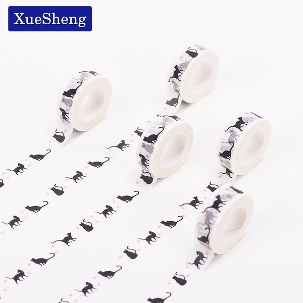 

2016 mx10m hallowmas cat paper washi tape diy decoration scrapbooking planner masking tape adhesive tape kawaii stationery h