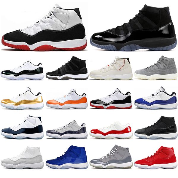 

new arrivals 2021 jumpman 11 11s basketball shoes snake green 25th anniversary platinum tint heiress fashion women mens sport sneakers 36-47