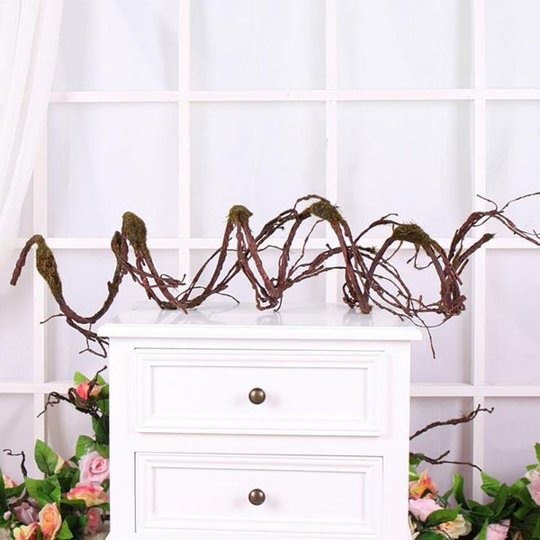 

1pc artificial dried branches vine wall hanging diy home wedding decoration fake plastic rattan materials