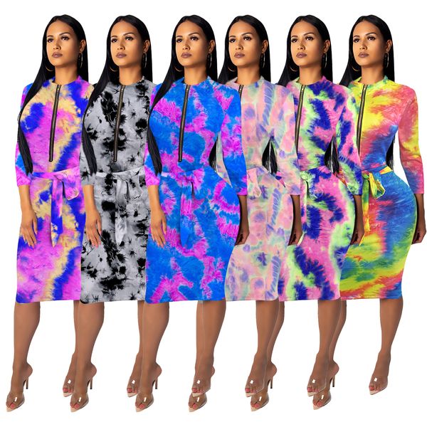 

fashion new slims women party dresses 2022 spring women's flowers printing dress single breasted slim clothing, White;black