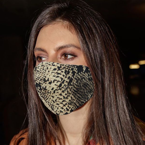 

respirator fa designer fashion leopard mask washable dustproof cycling men and women outdoor sports print cotton mouth m