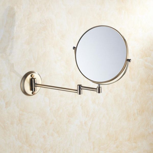 

langyo bath mirrors 3 x magnifying mirror of bathroom makeup mirror folding shave 8 dual side brass wall round mirrors wmtrub petsyard