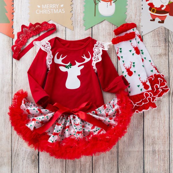 

kids designer clothes 0-2 year old girl baby long sleeve hatsuit puff skirt newborn autumn and winter four piece set of children's wear, Blue