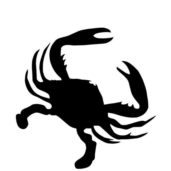 

15.8cm*15.9cm crab decorate body of car car sticker vinyl decal pattern black/silver c4-3041